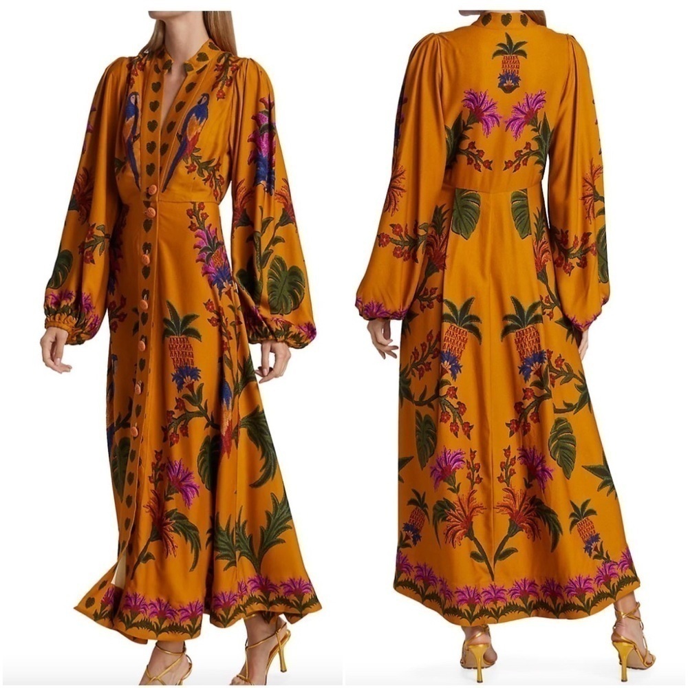 Farm Rio Tropical Tapestry Maxi Dress
